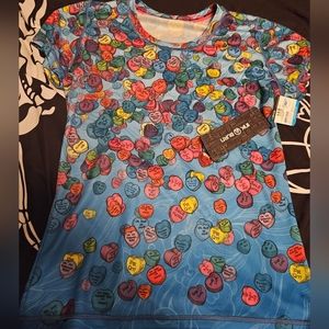 InkNBurn Candy Hearts Tech Shirt NWT Medium